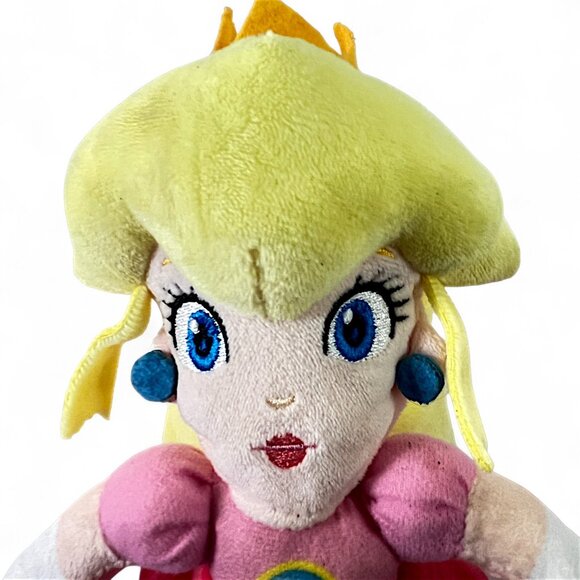 11" Princess Peach & Luigi Super Mario Bro's By Good Stuff Nintendo Plush Dolls - Picture 4 of 13